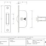 satin marine ss (316) square ended sash pulley 75kg