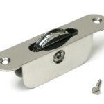 polished marine ss (316) radiused sash pulley 75kg