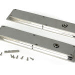 polished marine ss (316) 250mm plain rectangular pull privacy set