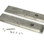 satin marine ss (316) 250mm plain rectangular pull privacy set