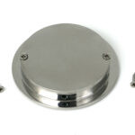 polished marine ss (316) 75mm art deco round pull