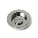 polished marine ss (316) 60mm art deco round pull privacy set