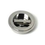 polished marine ss (316) 60mm art deco round pull privacy set