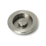 satin marine ss (316) 75mm art deco round pull privacy set