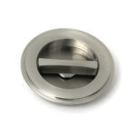 satin marine ss (316) 75mm art deco round pull privacy set