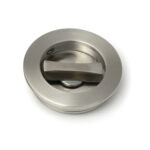 satin marine ss (316) 60mm plain round pull privacy set