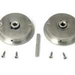 satin marine ss (316) 60mm plain round pull privacy set