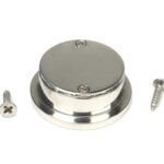 polished marine ss (316) 34mm round finger edge pull