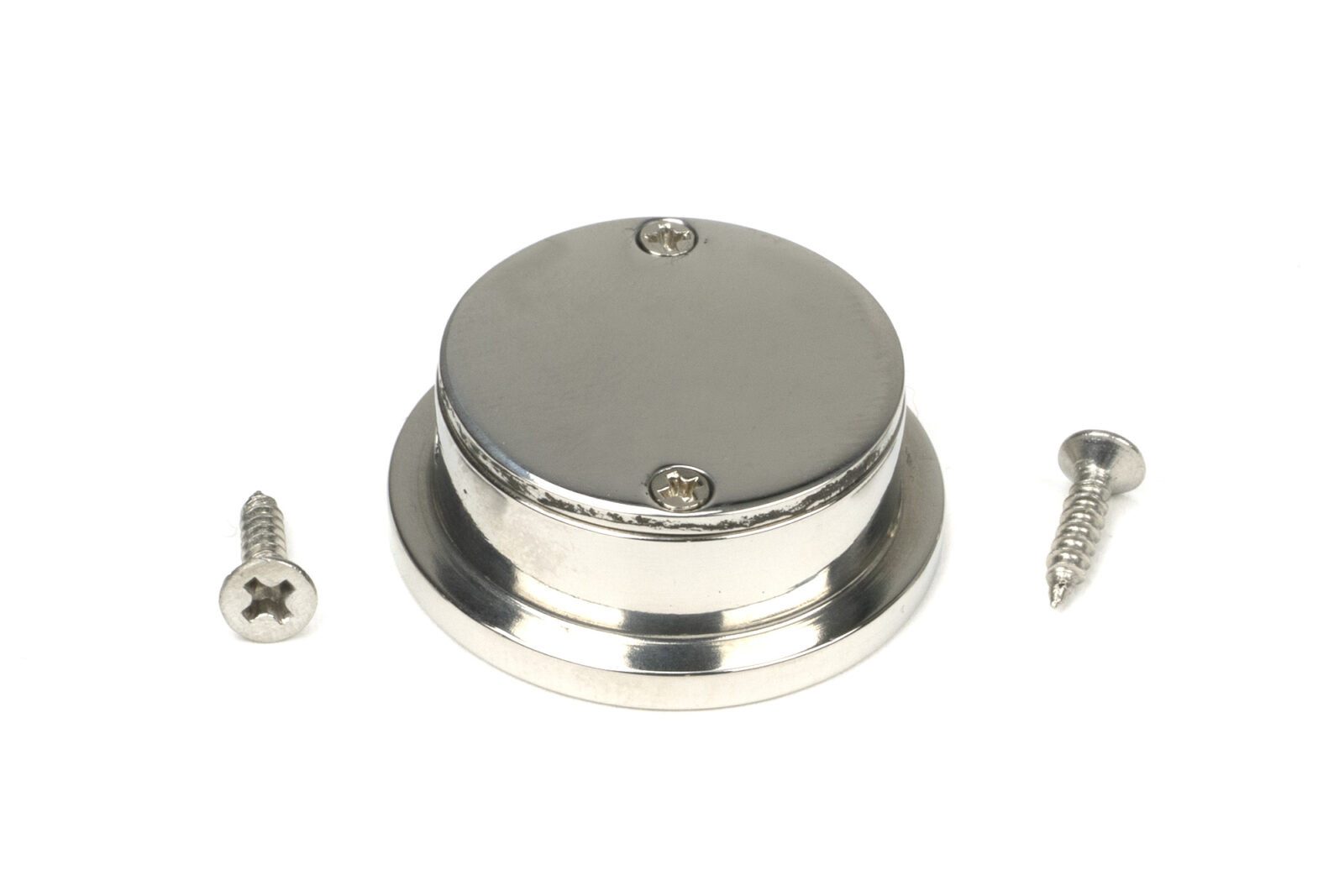 polished marine ss (316) 34mm round finger edge pull