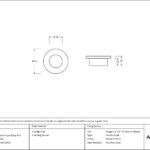 satin marine ss (316) 34mm round finger edge pull