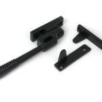 matt black night vent locking reeded fastener