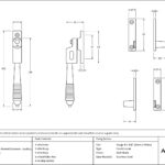 matt black night vent locking reeded fastener