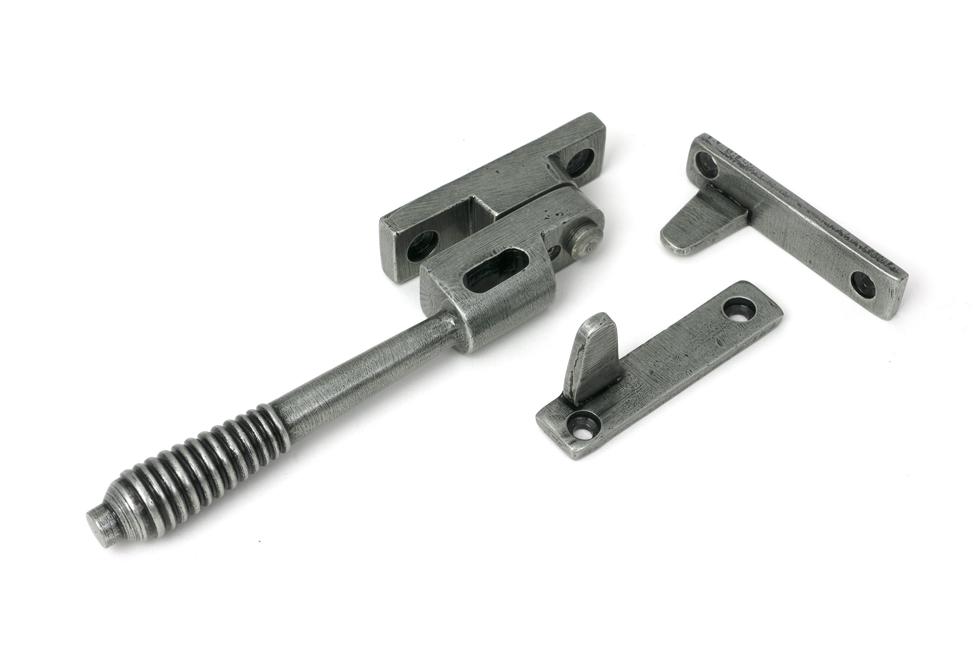 pewter night vent locking reeded fastener