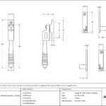 pewter night vent locking reeded fastener