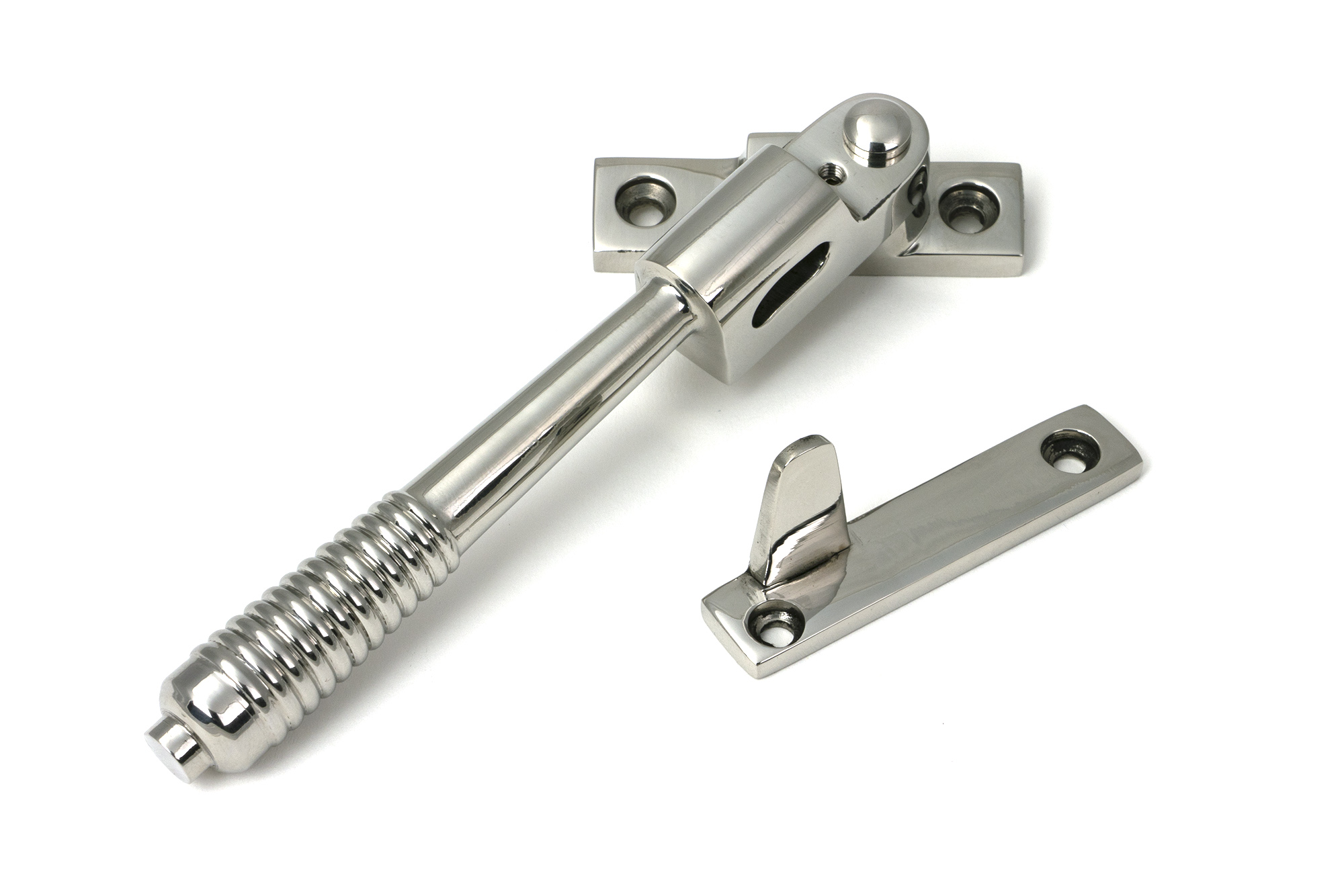 polished marine ss (316) night vent locking reeded fastener