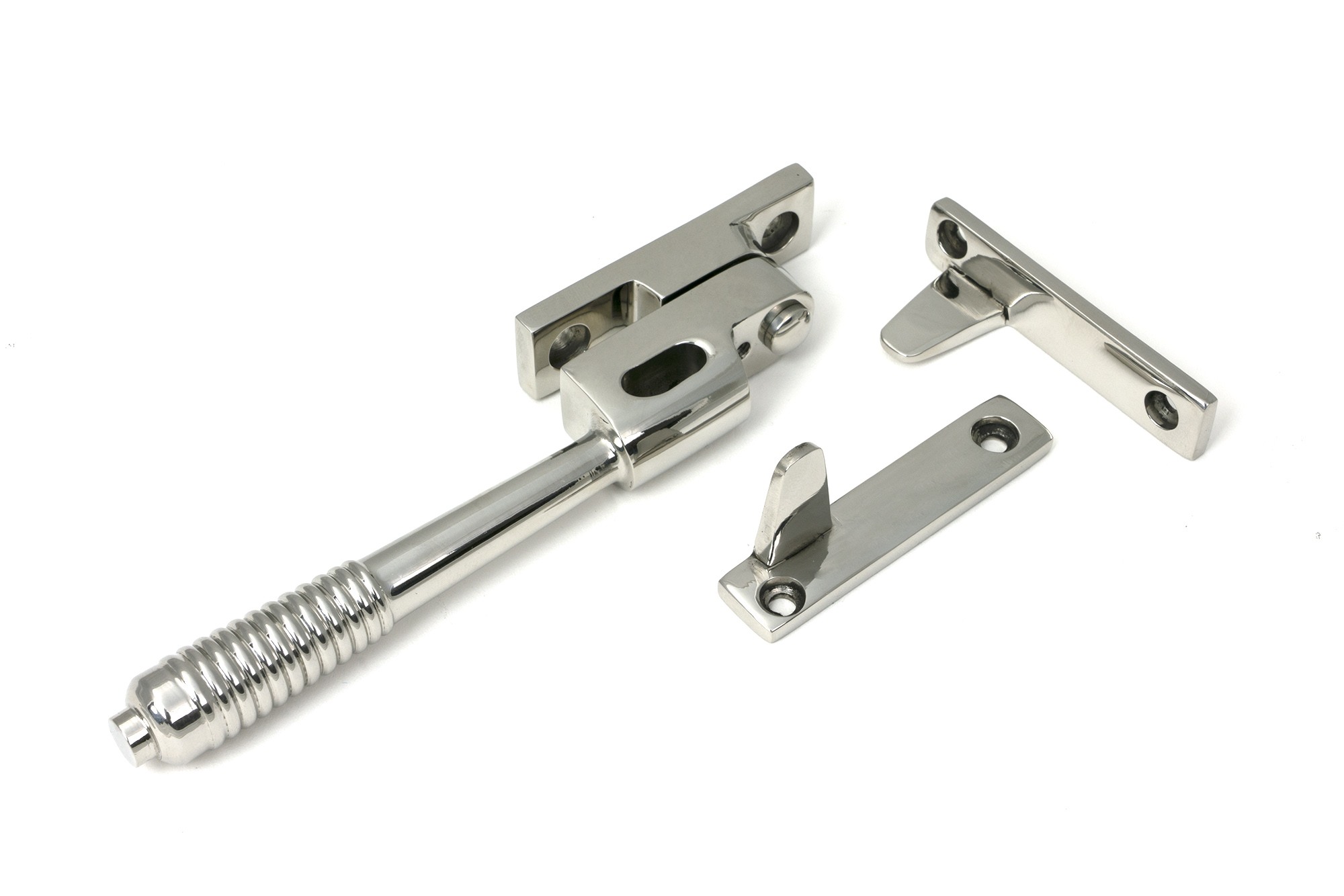 polished marine ss (316) night vent locking reeded fastener