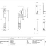 satin marine ss (316) night vent locking reeded fastener