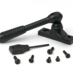 matt black locking reeded fastener