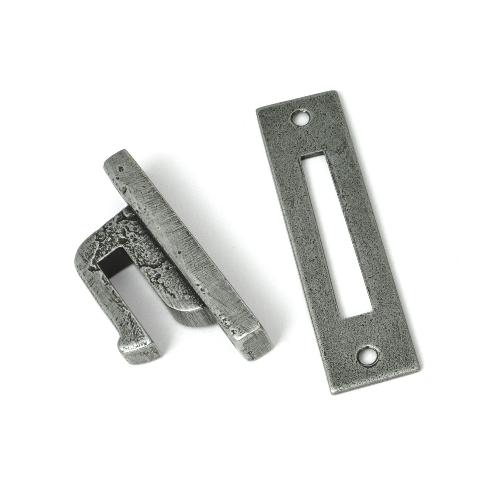 pewter locking reeded fastener