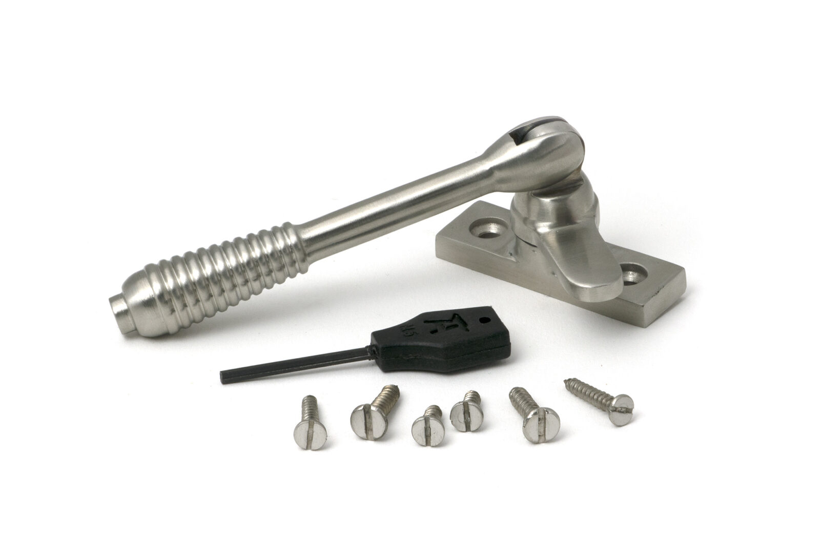 satin marine ss (316) locking reeded fastener