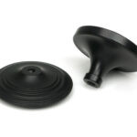 matt black art deco centre door knob