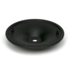 matt black art deco centre door knob