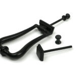 matt black slimline art deco door knocker