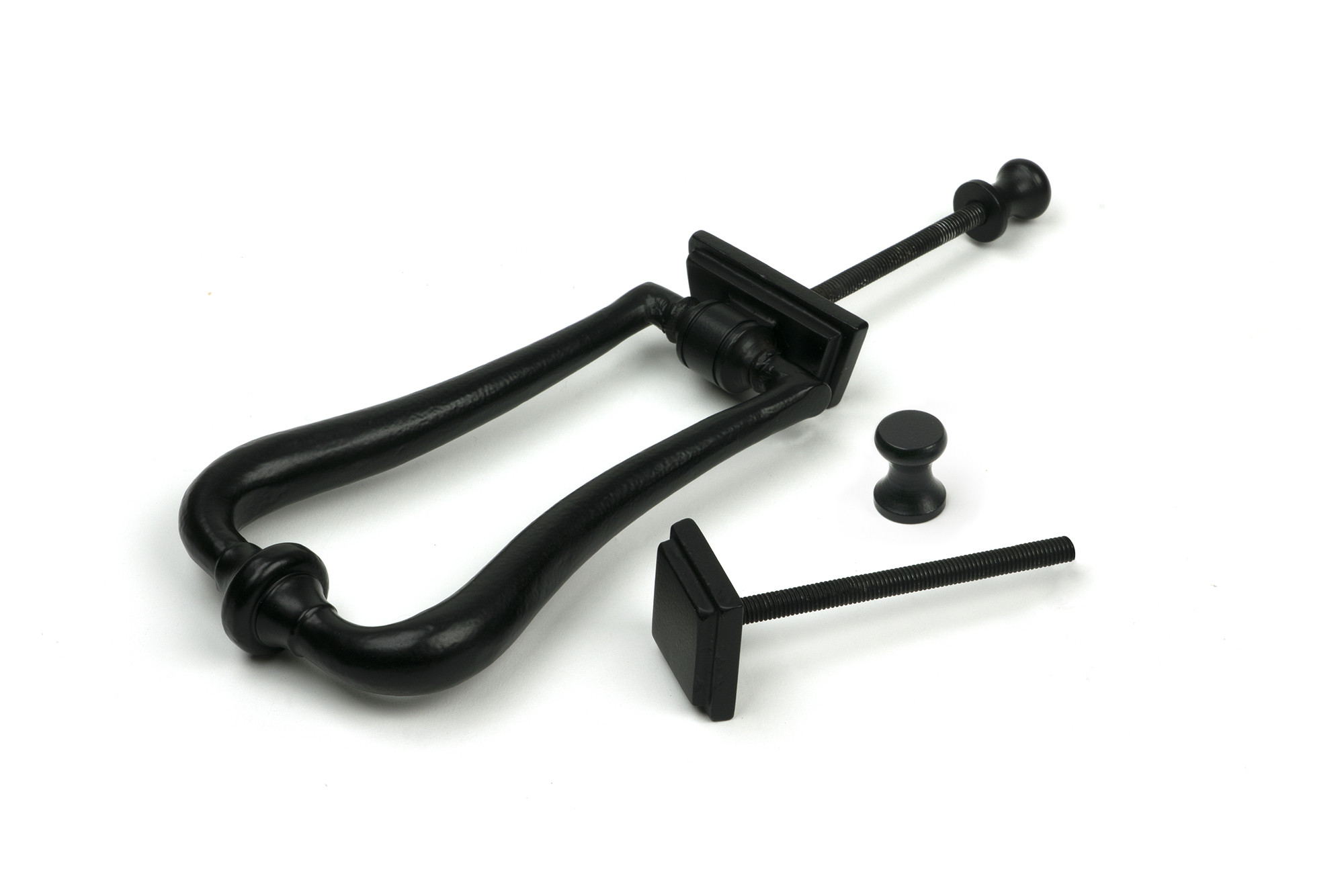 matt black slimline art deco door knocker