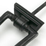 matt black slimline art deco door knocker