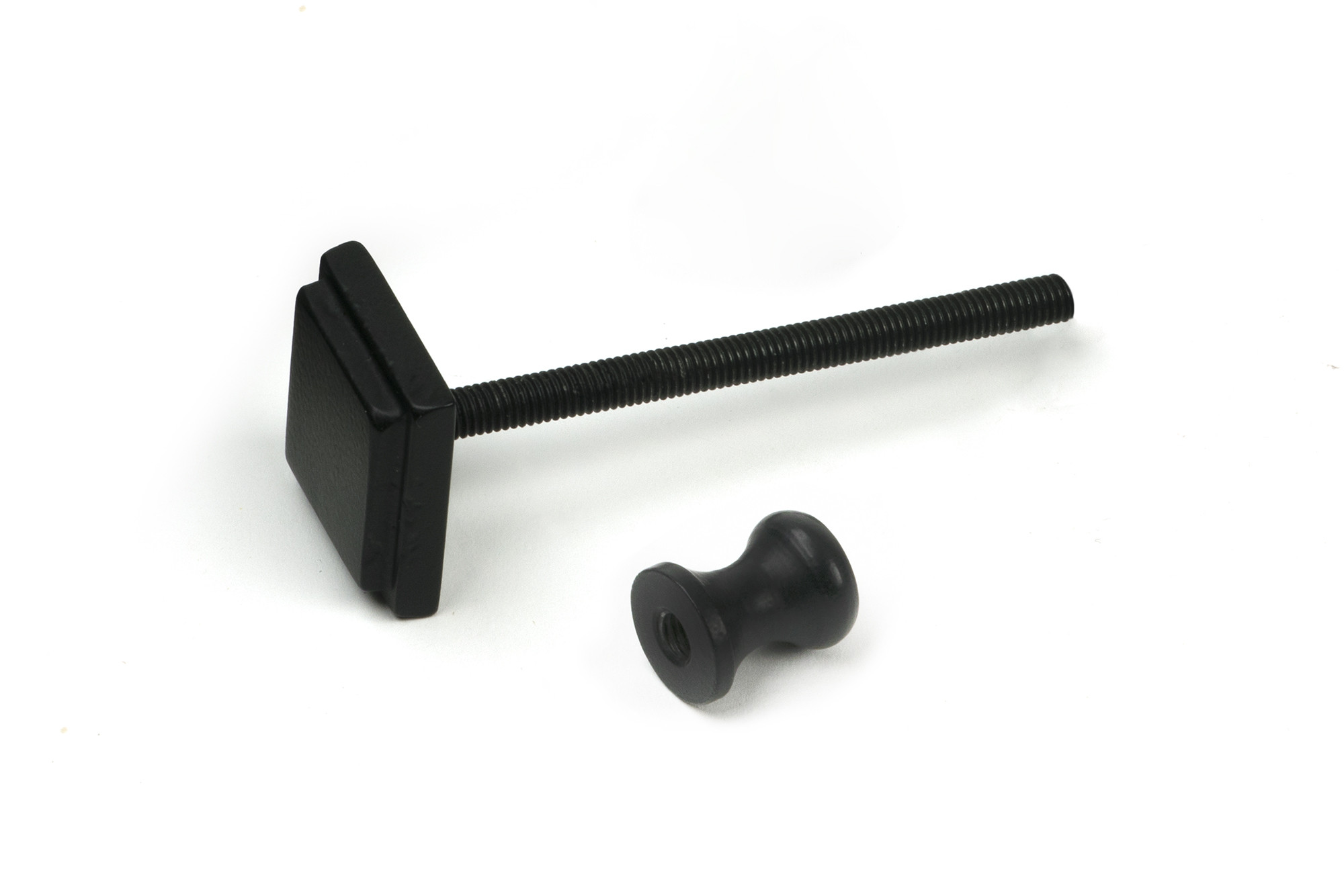 matt black slimline art deco door knocker