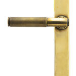 aged brass brompton slimline lever espag. latch set