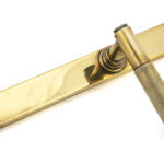 aged brass brompton slimline lever espag. latch set