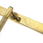 aged brass brompton slimline lever espag. latch set