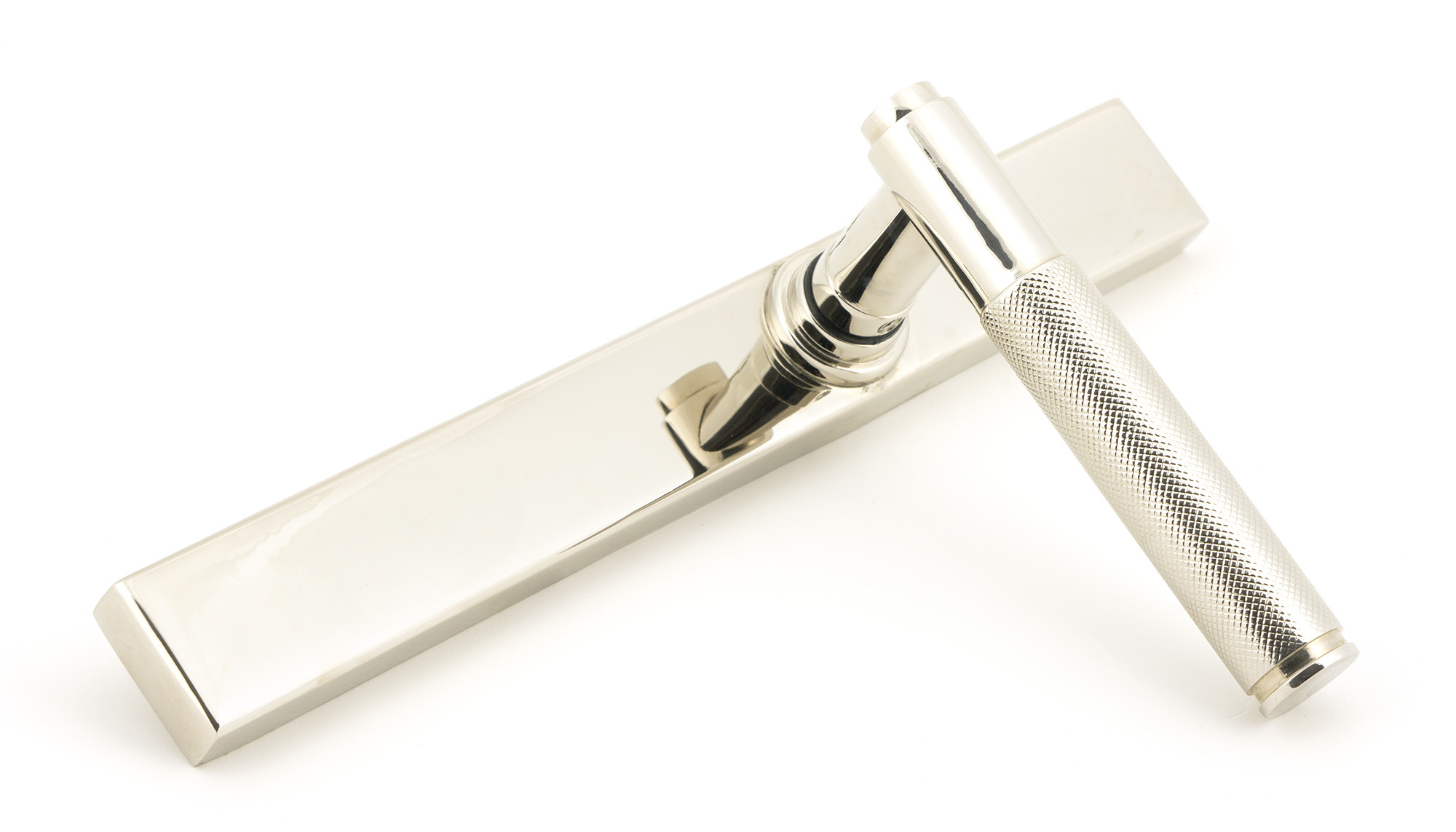 polished nickel brompton slimline lever espag. latch set