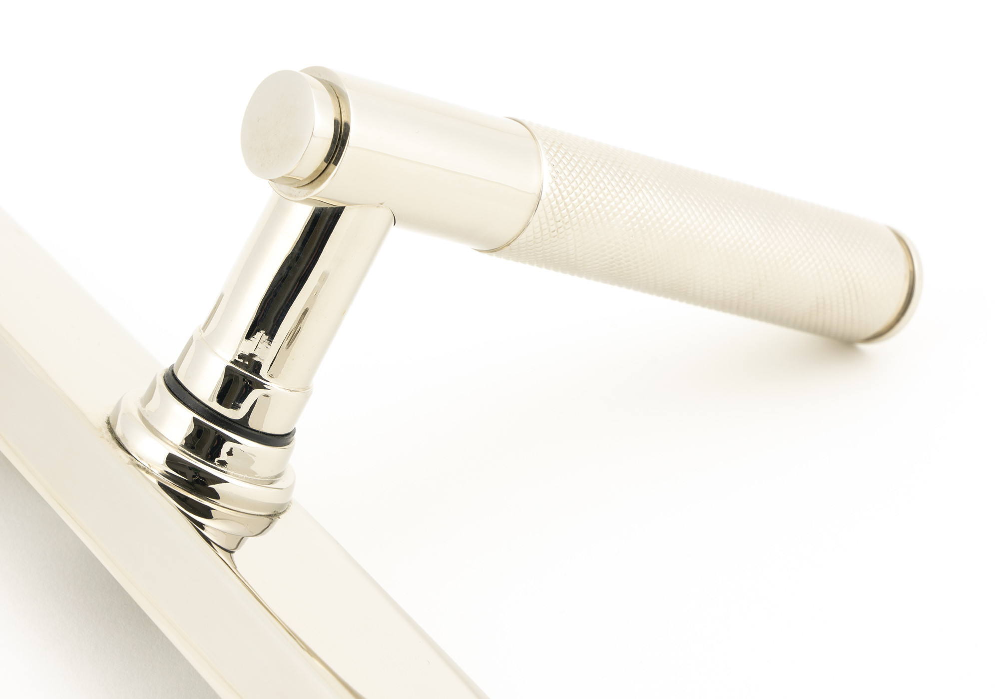 polished nickel brompton slimline lever espag. latch set