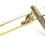polished brass brompton slimline lever espag. latch set