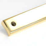 polished brass brompton slimline lever espag. latch set
