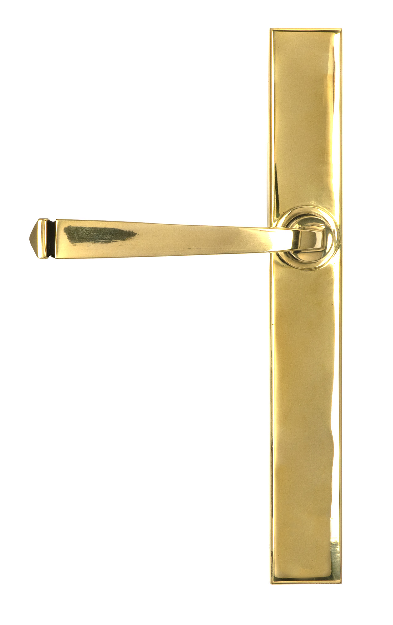 polished brass avon slimline lever espag. latch set