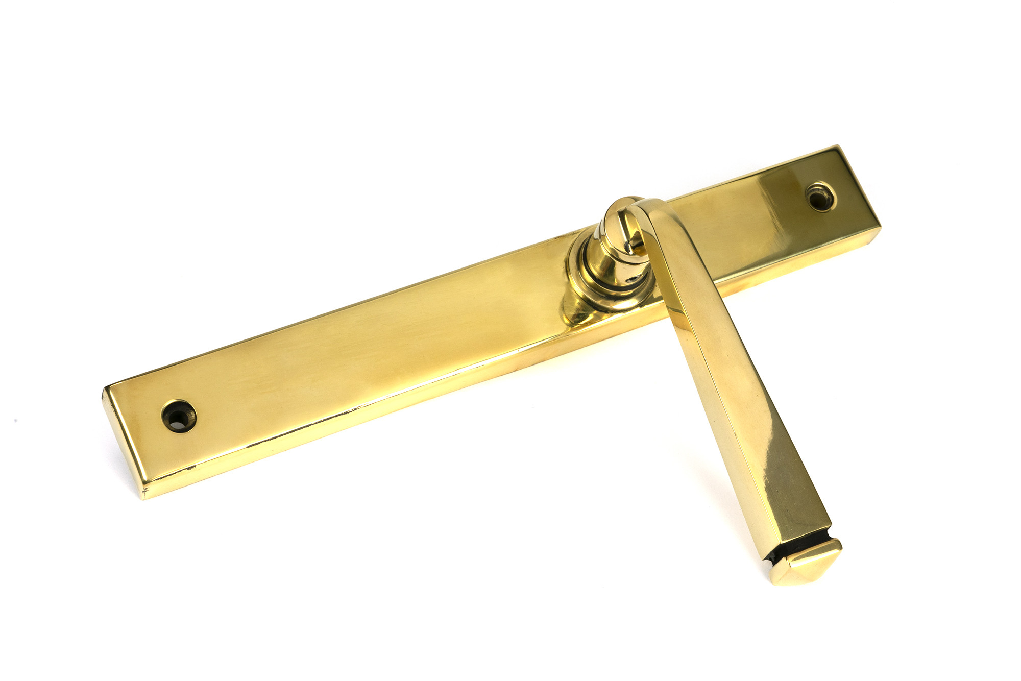 polished brass avon slimline lever espag. latch set