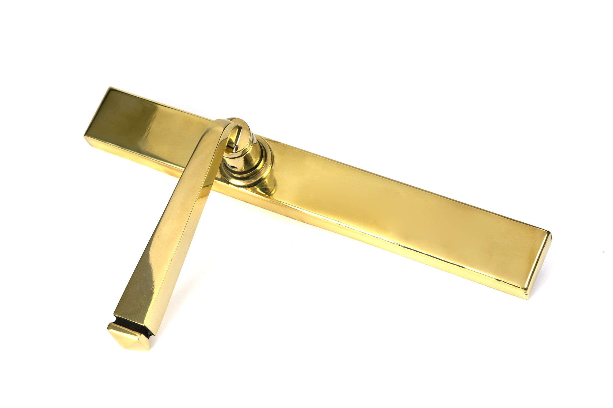 polished brass avon slimline lever espag. latch set
