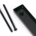 black slimline external blank plate (each)