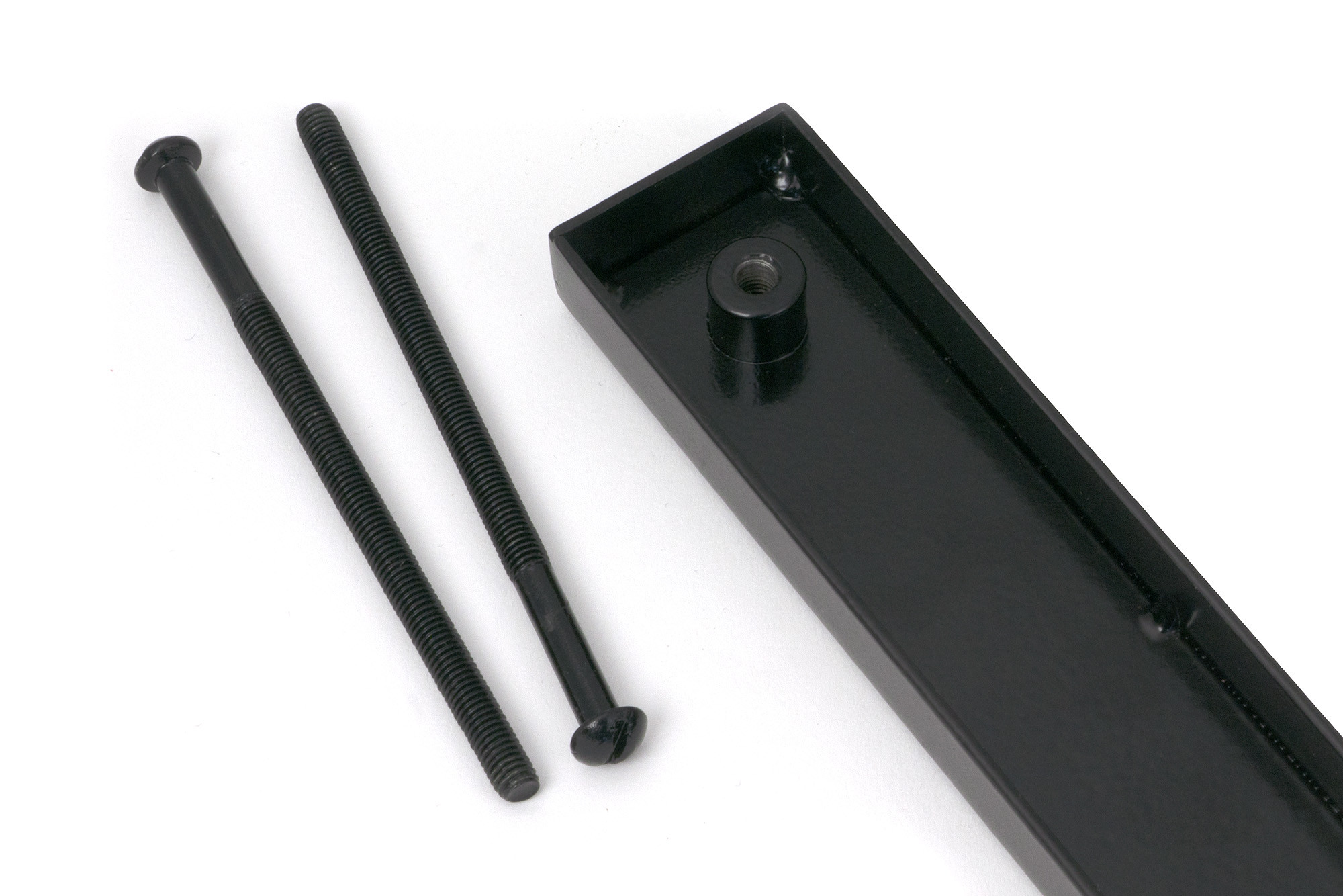 black slimline external blank plate (each)