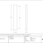 pewter slimline external blank plate (each)