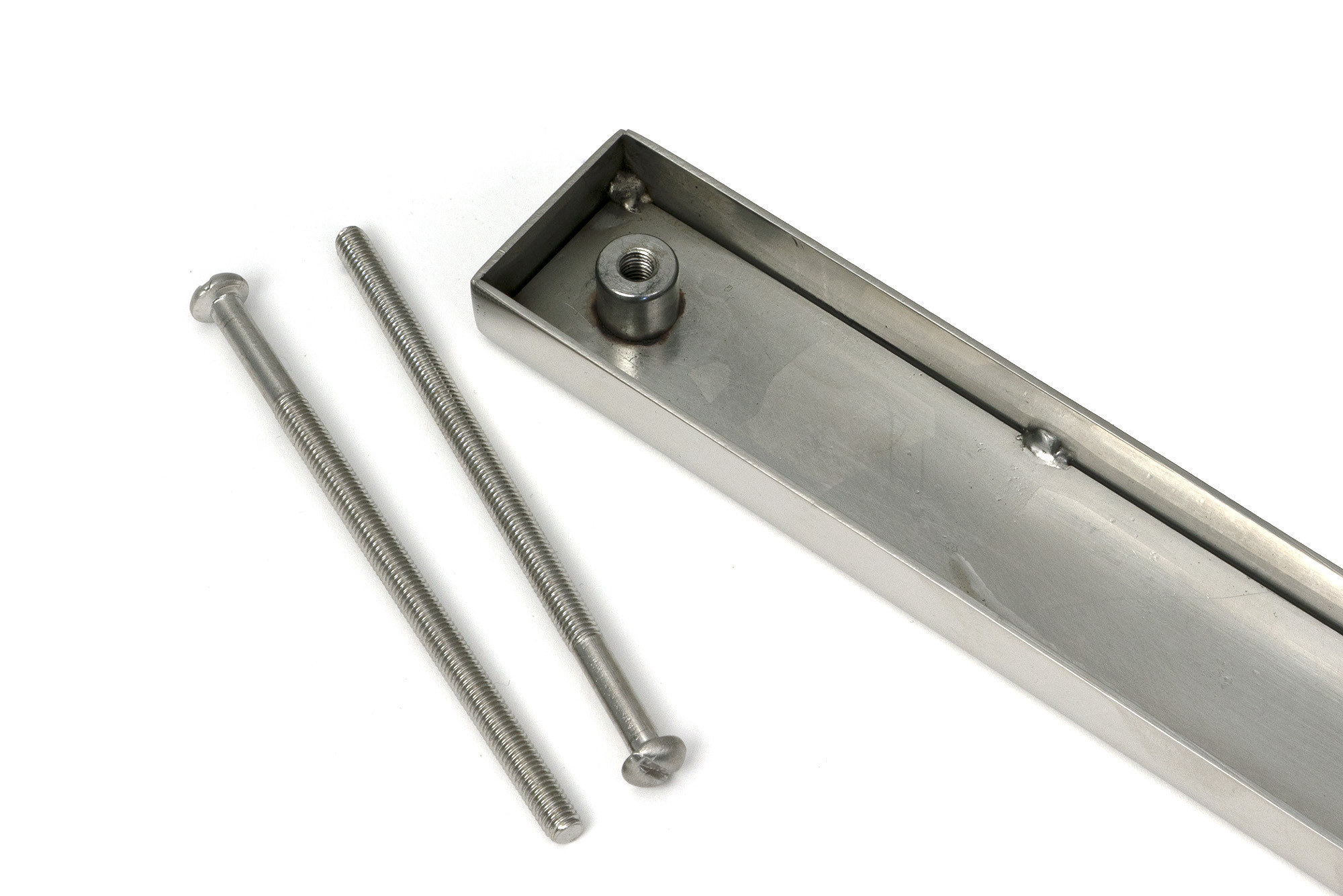 polished marine ss (316) slimline external blank plate (each)