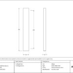 satin marine ss (316) slimline external blank plate (each)