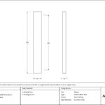 polished brass slimline external blank plate (each)