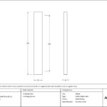 aged brass slimline external blank plate (each)