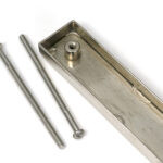 polished nickel slimline external blank plate (each)