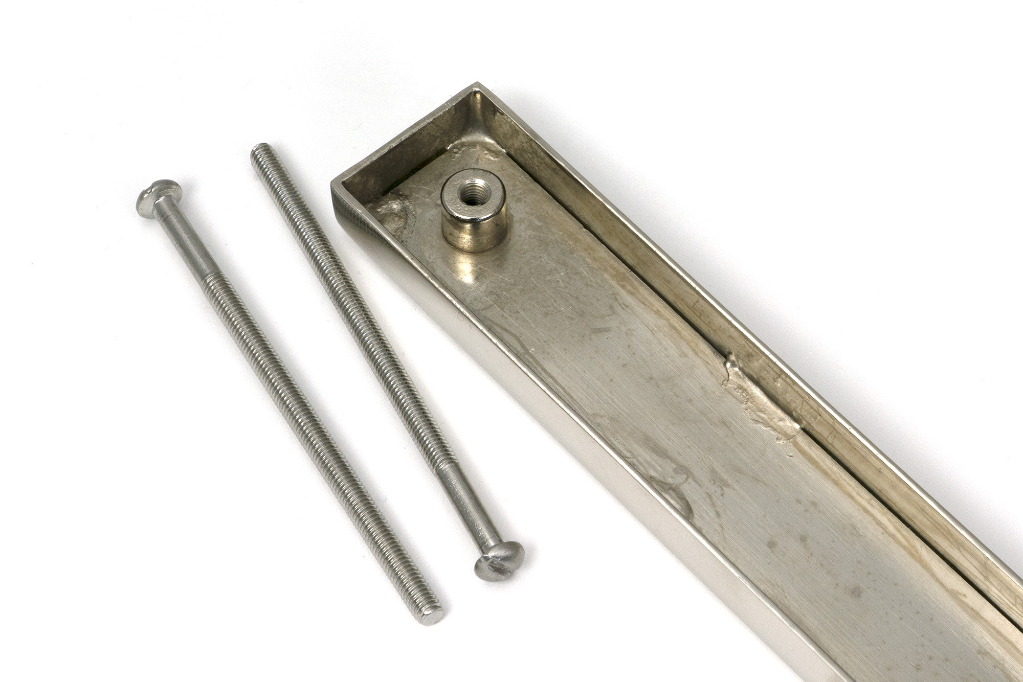polished nickel slimline external blank plate (each)