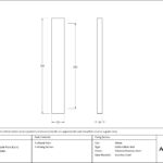polished nickel slimline external blank plate (each)